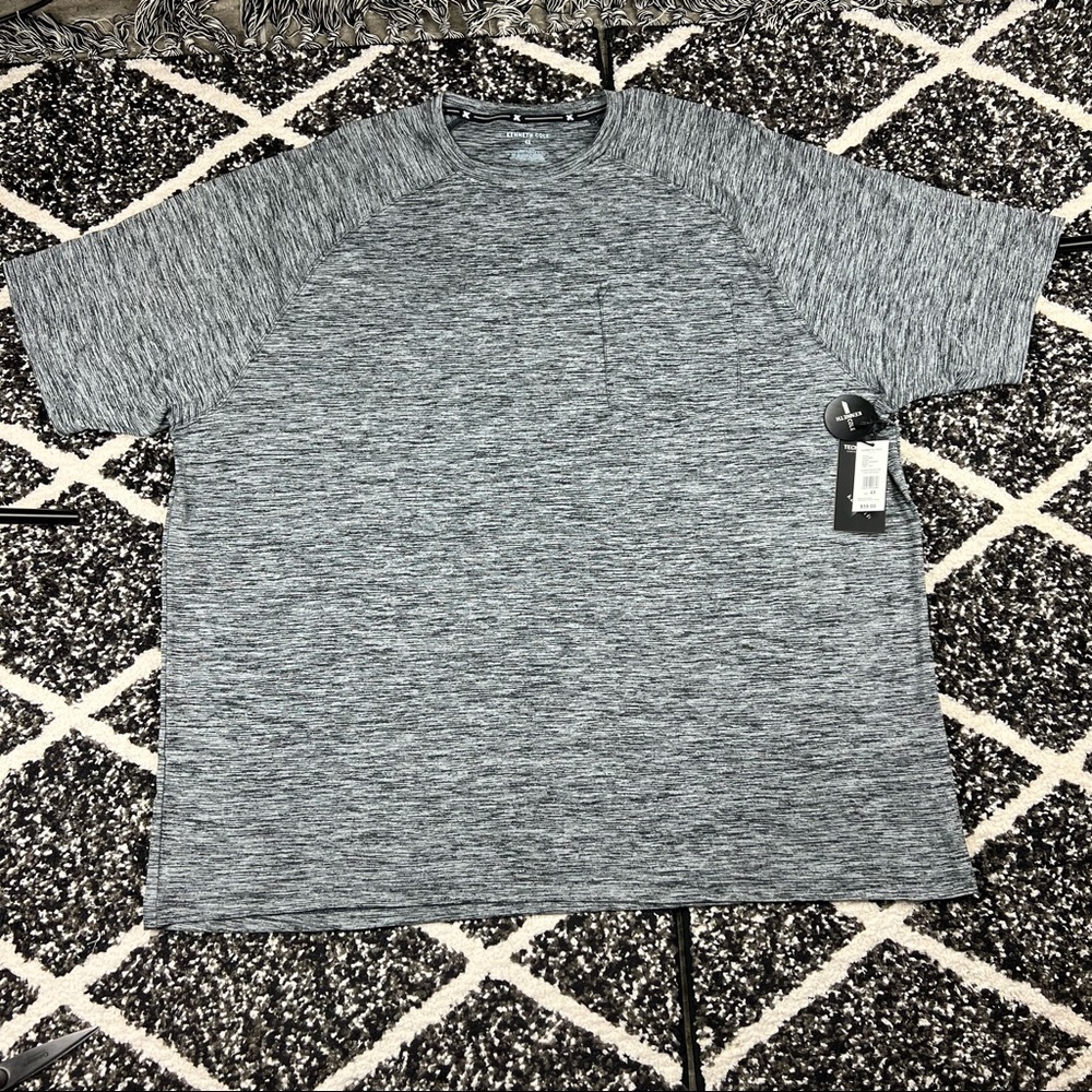 Men’s Kenneth Cole Crew Neck Tech Pocket Tee SS~4x plus size